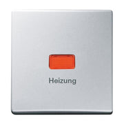 Busch-Jaeger - Abdeckung/Bedienelement für Installationsschalterprogramme Wippe alu 2102 H-33 Heizung-Notschalter