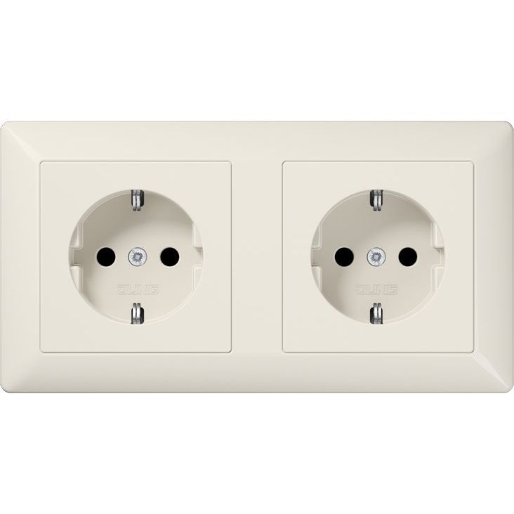 Jung - Steckdose Kanal-SCHUKO-Steckdose AS 1522 2-fach16A 250V
