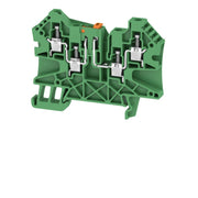 Weidmüller - Trenn- und Messtrenn-Reihenklemme Klemme WTR 4/ZZ GN Schraubanschl.,4mm² − 50 Stück