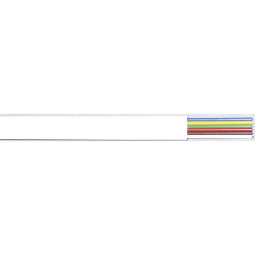 E+P Elektrik - Konfektionierte Fernmeldeleitung Telefon-Flachkabel TK 61 6adrig − 50 Meter