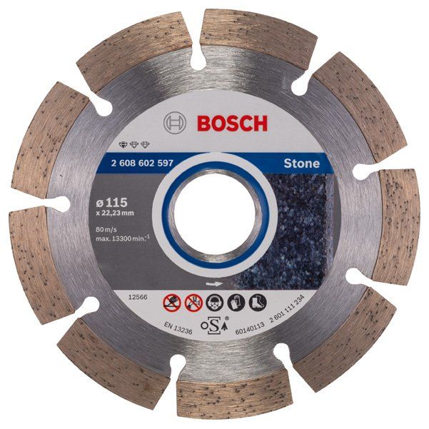 Bosch - Trenn-/Schleifscheibe Diamanttrennscheibe 2608602597 Standard for Stone