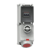 Bals Elektrotech - CEE-Steckdose abschaltbar, abgesichert (IEC 60309) Wandsteckdose abschaltbar 17297 abgesichert 63A 5p