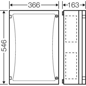 Hensel - Leergehäuse ENYSTAR-Leergehäuse FP 0411 486x306x136mm
