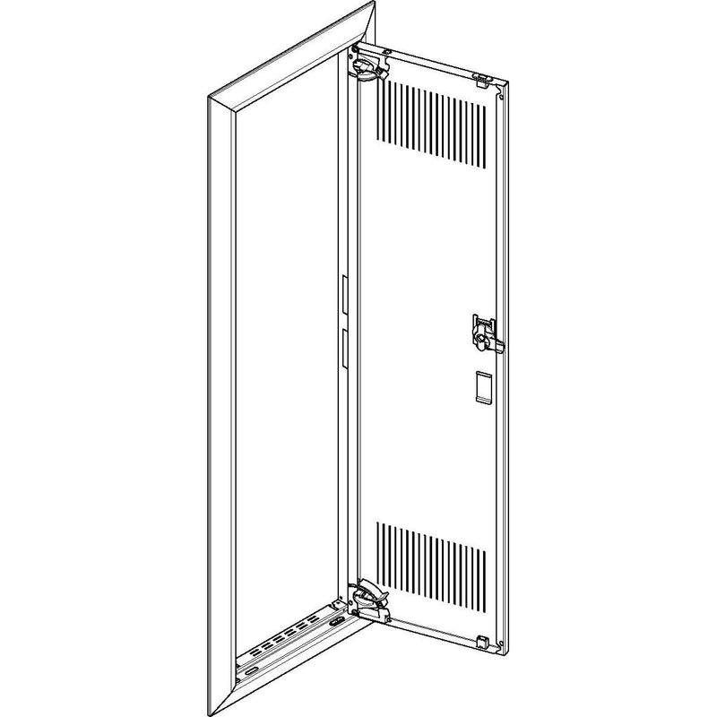 ABN - Tür/Bedientableau (Schaltschrank) Blendrahmen + Tür GBRU17TL für UP-VT,1x7-reihig