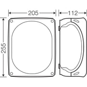 Hensel - Leergehäuse EB 25 G EB-Mass 170x220x96mm − 2 Stück