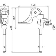 DEHN - Anschlusselement für EuK-Vorrichtung Phasenschraubklemme PSK FV 4 30 SQL D 4-30mm