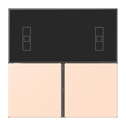 Jung - Abdeckung/Bedienelement für Installationsschalterprogramme Tastensatz 3fach LC 4093 TSA 228 rose pale