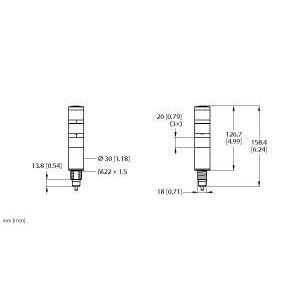 Turck - Signalsäule, Komplettgerät Signalsäule TL30BGYRXXNXC1