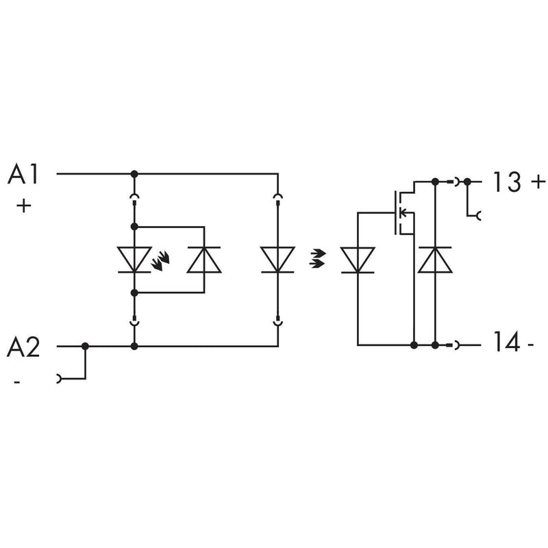 WAGO - Optokoppler SolidStateRelais-Modul 788-700 24VDC/24VDC 3.5A
