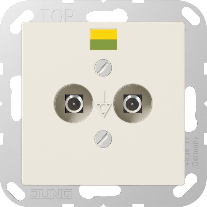 Jung - Potentialausgleichsdose Potential-Ausgl.Steckdose ABA 565-2 2 Steckerstifte