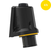 Walther Werke - CEE-Gerätestecker (IEC 60309) CEE NEO Wandgerätestecker FW710404CC schräg 16A 4P 4h − 10 Stück