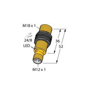 Turck - Induktiver Näherungsschalter Sensor NI12U-S18-AP6X-H1141 induktiv