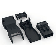 WAGO - Steckverbinder für steckbare Gebäudeinstallation Steck. m. Zugentlastungsg. 890-114 4-polig,schwarz − 50 Stück