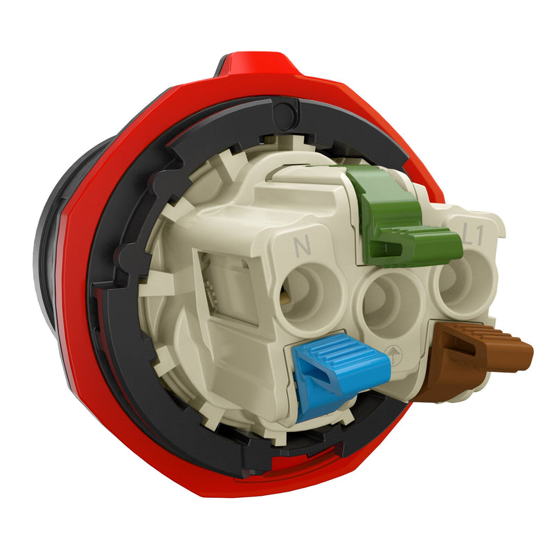 Walther Werke - CEE-Gerätestecker (IEC 60309) CEE NEO Anbaugerätestecker FW712307CC schräg 16A 3P 7h