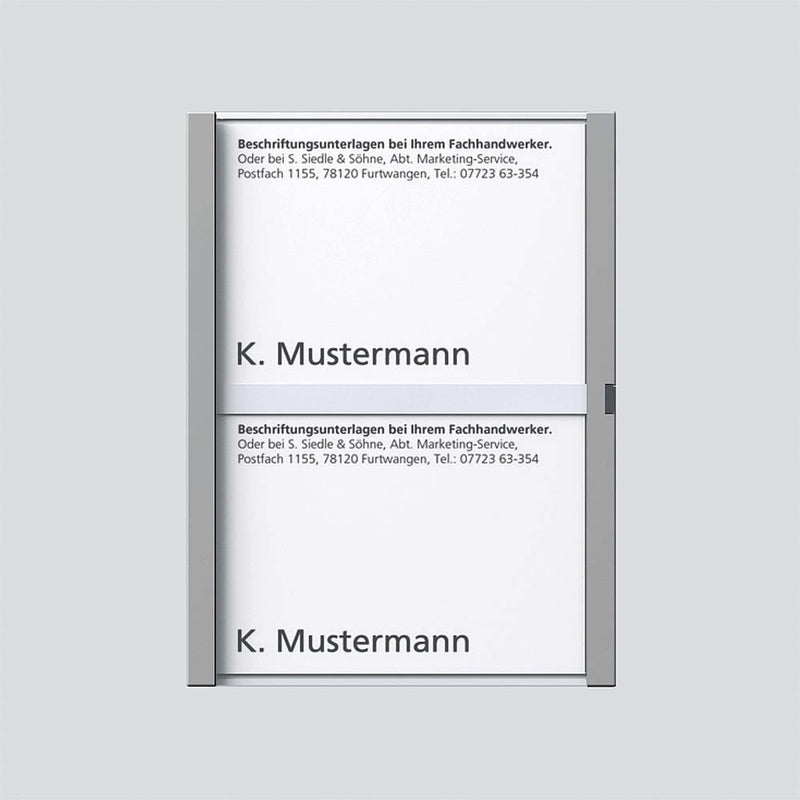 Siedle&Söhne - Zubehör/Ersatzteile für Türkommunikation Namensschild titan-met kpl 200029040-00 f.TM 611-2 TM
