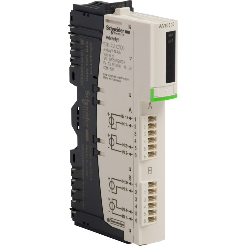 Schneider Electric - Feldbus, Dez. Peripherie Analoges Ein-/Ausgangs-Modul Eingangsmodul analog Kit STBAVI0300K Standard +/- 10V, 4E