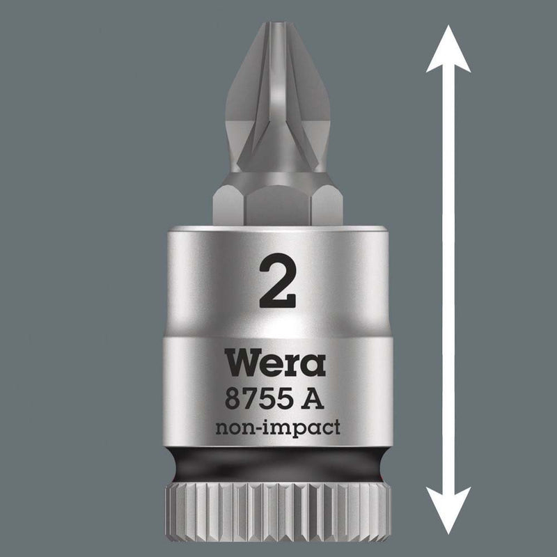 Wera - Kreuzschlitzschrauben-Einsatz für Steckschlüssel Zyklop Bit-Nuss 05003355001 PZ 3x28,0