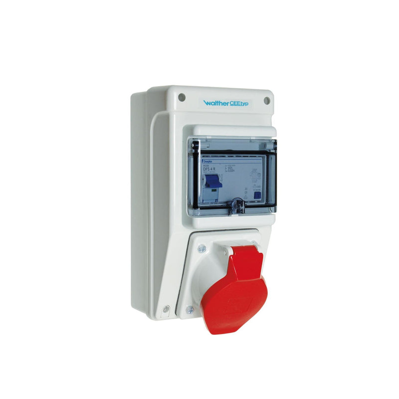 Walther Werke - CEE-Steckdosen-Kombination (IEC 60309) Steckdosenkombination 6591105 Wandgehäuse