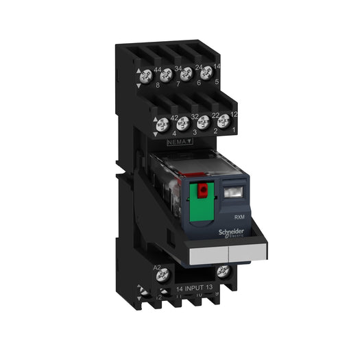 Schneider Electric - Schaltrelais Miniaturrelais RXM4AB1B7PVM 4W 6A 24VAC − 30 Stück