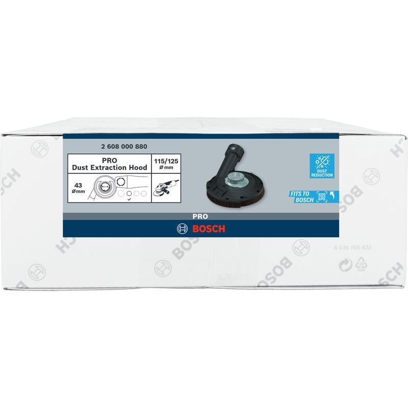 Bosch - Systemzubehör für Schleifen/Polieren (Akku/elektrisch/Druckluft) PRO Absaughaube, ohne 2608000880 Schlüssel klein