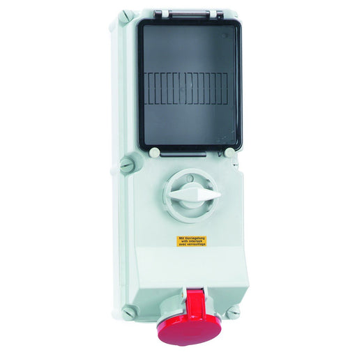 Bals Elektrotech - CEE-Steckdose abschaltbar, abgesichert (IEC 60309) Wandsteckdose abschaltbar 17163 verriegelt abgesich