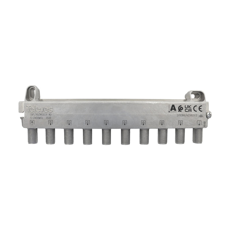 Televes - Abzweiger und Verteiler Abzweiger 4f AZS820FZ 20 dB, 5-2400 MHz