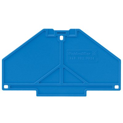 Weidmüller - Abschluss- und Zwischenplatte für Reihenklemme Abdeckplatte PAP PRV/PPV4 BL blau, 3 mm − 10 Stück