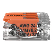 WAGO - Steckklemme Compact-Verbindungsklemme 221-413 3-Leiter bis 4qmm − 50 Stück