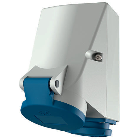 Mennekes - CEE-Steckdosen-Kombination (IEC 60309) Wanddose 1647 16A,4p,9h,230V,IP44