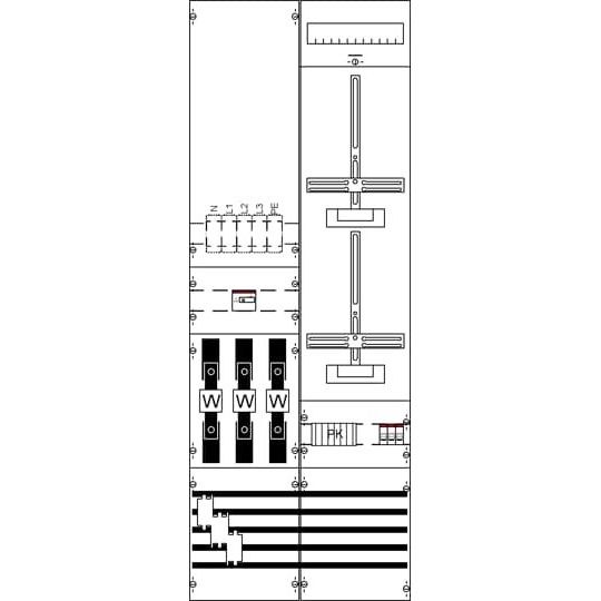 Striebel&John - Zählerfeld Mess- u. Wandlerfeld KA4265H5 kpl. BH5-2FB