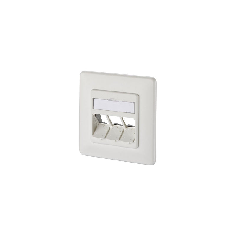 Metz Connect - Kommunikationsanschlussdose Kupfer Keystone Dose UP 130B20D31002KE 3Port leer rws − 10 Stück