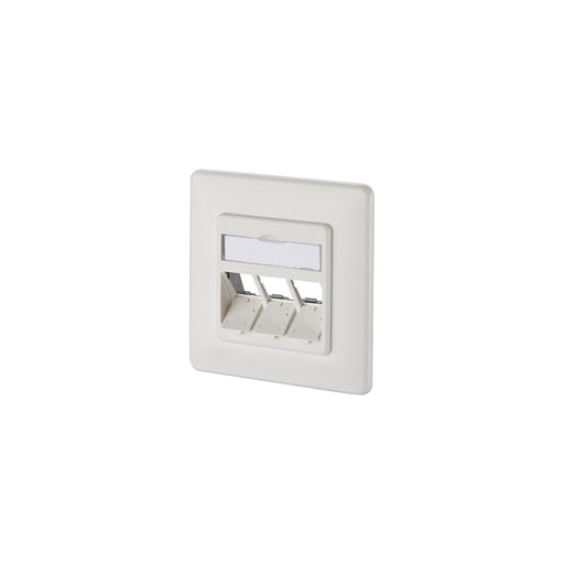 Metz Connect - Kommunikationsanschlussdose Kupfer Keystone Dose UP 130B20D31002KE 3Port leer rws − 10 Stück