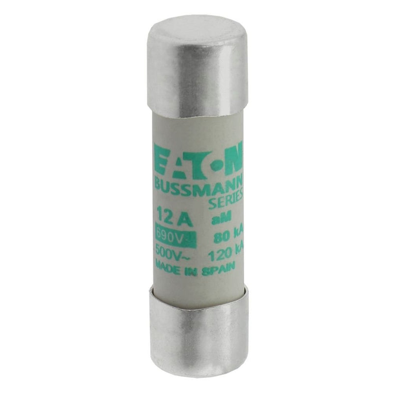 Eaton - Zylindrische Sicherung Sicherungseinsatz Nieders. CYLINDRICA#C14M12 12A AC 690V 80kA − 10 Stück