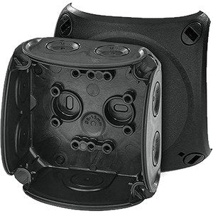 Hensel - Dose, Gehäuse für Montage auf der Wand/Decke Kabelabzweigkasten DK 0200 B bis 2,5 qmm ohne Kle − 1 Stück by Hensel
