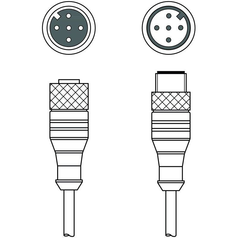 Leuze - Konfektioniertes Sensor-Aktor-Kabel Verbindungsleitung KDS DN-M12-#50129780