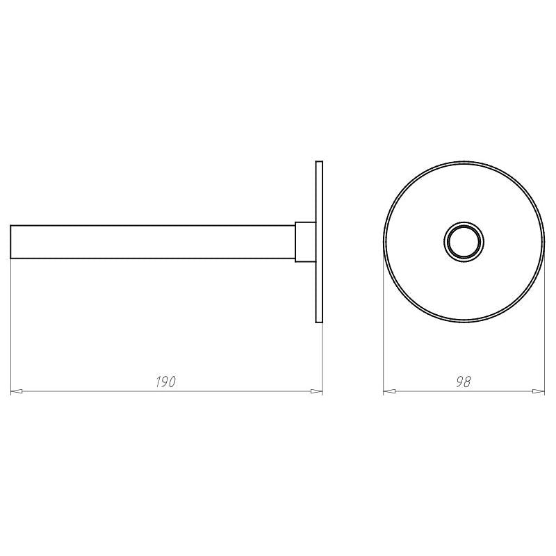 Kaiser - Zubehör/Ersatzteile für Leuchteneinbaugehäuse Wandeinbausatz HaloX 180 1299-63 Bauhöhe bis 175mm