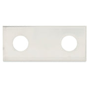 WAGO - Querverbinder/Brücker für Reihenklemme Brücker für Gewindebolzen 884-3042 M16,2-fach,weiß − 10 Stück