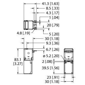 Turck - Einzelpositionsschalter Sicherheitsschalter SI-LS83E-Q5A mechanisch