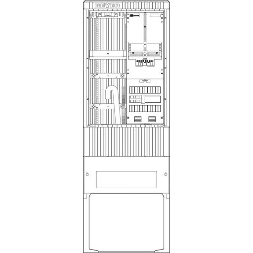 ABN - Zähler-Komplettschrank Zähleranschlusssäule SZ175ZL1500 1 ZP Leerpl. 5pol