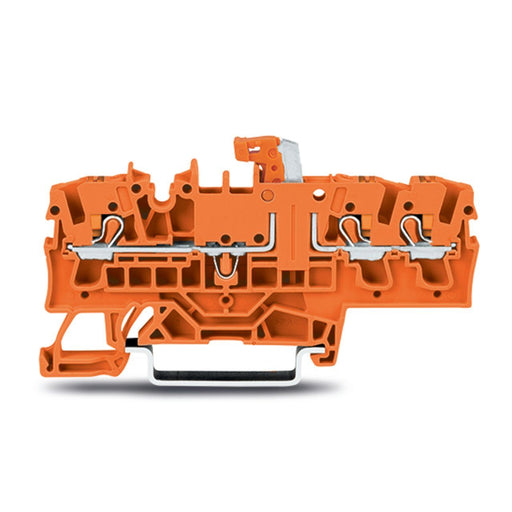WAGO - Trenn- und Messtrenn-Reihenklemme 3Leiter-Trenn-u.Messklemme 2202-1772 orange − 50 Stück