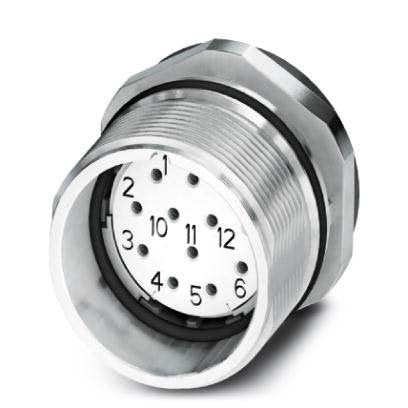 Phoenix Contact - Rundsteckverbinder, feldkonfektionierbar (Industriesteckverbinder) Gerätesteckverbinder CA-19S1N126Y00 Vorderwand