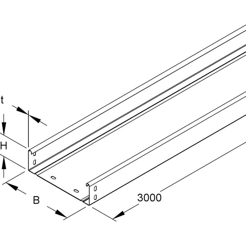 Niedax - Kabelrinne Kabelrinne RLUC 60.400 inkl.Verbinder − 6 Meter