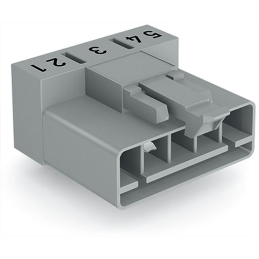 WAGO - Leiterplattensteckverbinder Stecker für Leiterplatten 890-855/011-000 5-polig,grau − 50 Stück