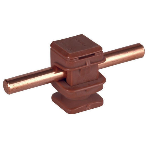 DEHN - Leitungshalter für Blitzschutz Leitungshalter braun LH DS 8 H16 IGM6 BR H 16mm f. Rd 8mm M6