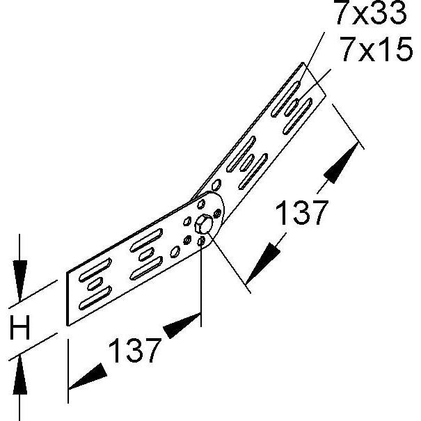 Niedax - Verbinder für Kabeltragsystem Gelenk RGV 60