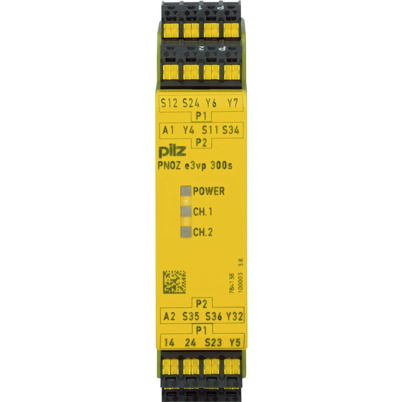Pilz - Gerät zur Überwachung von sicherheitsgerichteten Stromkreisen Sich.sensor.Auswertegerät PNOZ e3vp C #784138 300/24VDC 1so 1so t