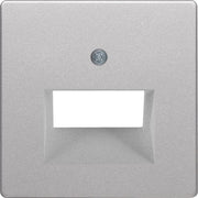 Berker - Einsatz/Abdeckung für Kommunikationstechnik Zentralstück alu/lack 14096084 UAE-Steckdose 2fach