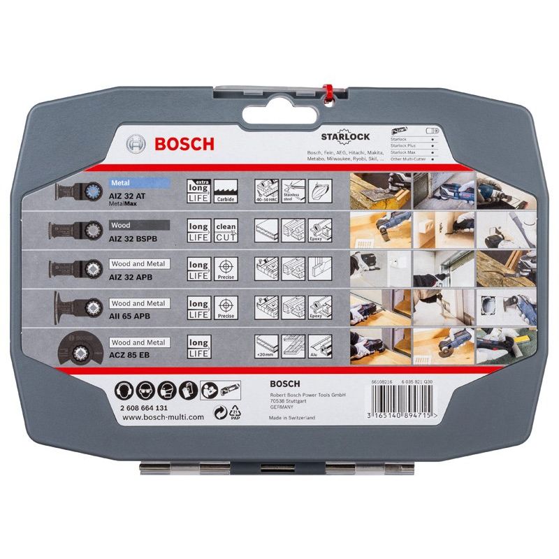 Bosch - Systemzubehör für Oszillator Schneidset Wood and Metal 2608664131 für