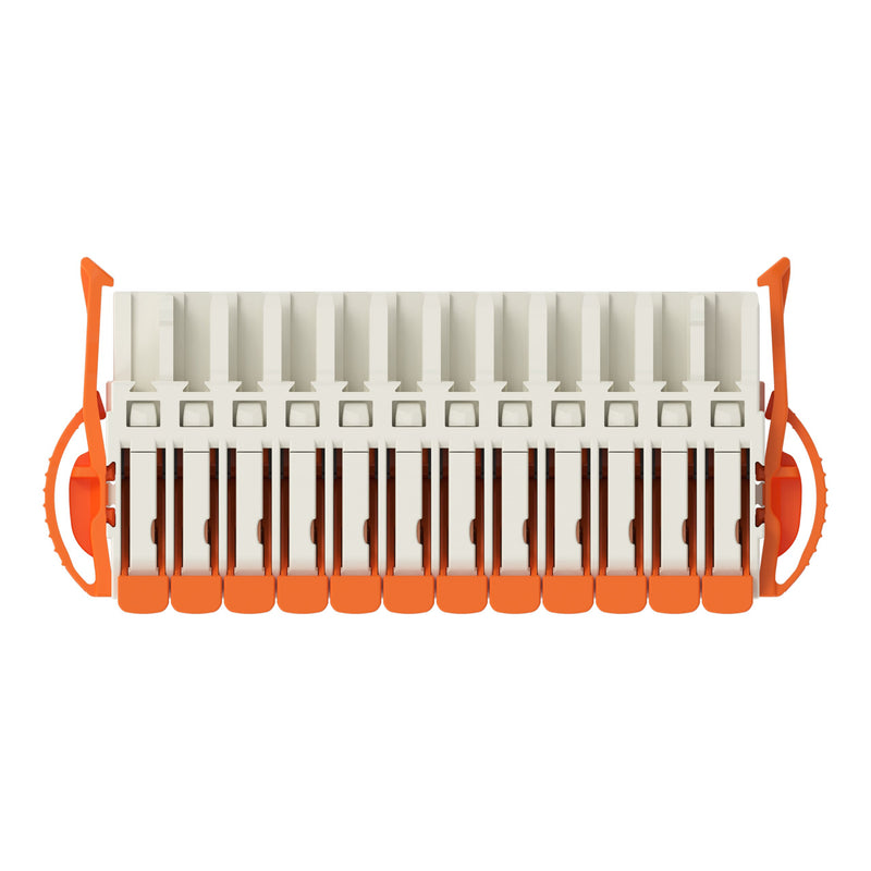 WAGO - Kabelsteckverbinder für Leiterplattensteckverbinder Federleiste 1-Leiter Hebel 2721-1112/037-000 Push-in Cage Clamp − 25 Stück