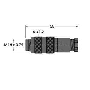 Turck - Rundsteckverbinder, feldkonfektionierbar (Industriesteckverbinder) Steckverbinder BS41-0 konfektionierbar